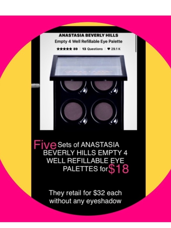 Anastasia Beverly Hills Other - Anastasia Beverly Hills 4-Well Refillable Eye Palette - Black